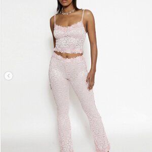 Lace Boys Lie x yung reaper pink set